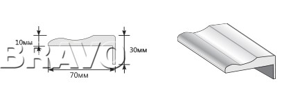 Наличник Телескоп Тип-2 2150*70*10 