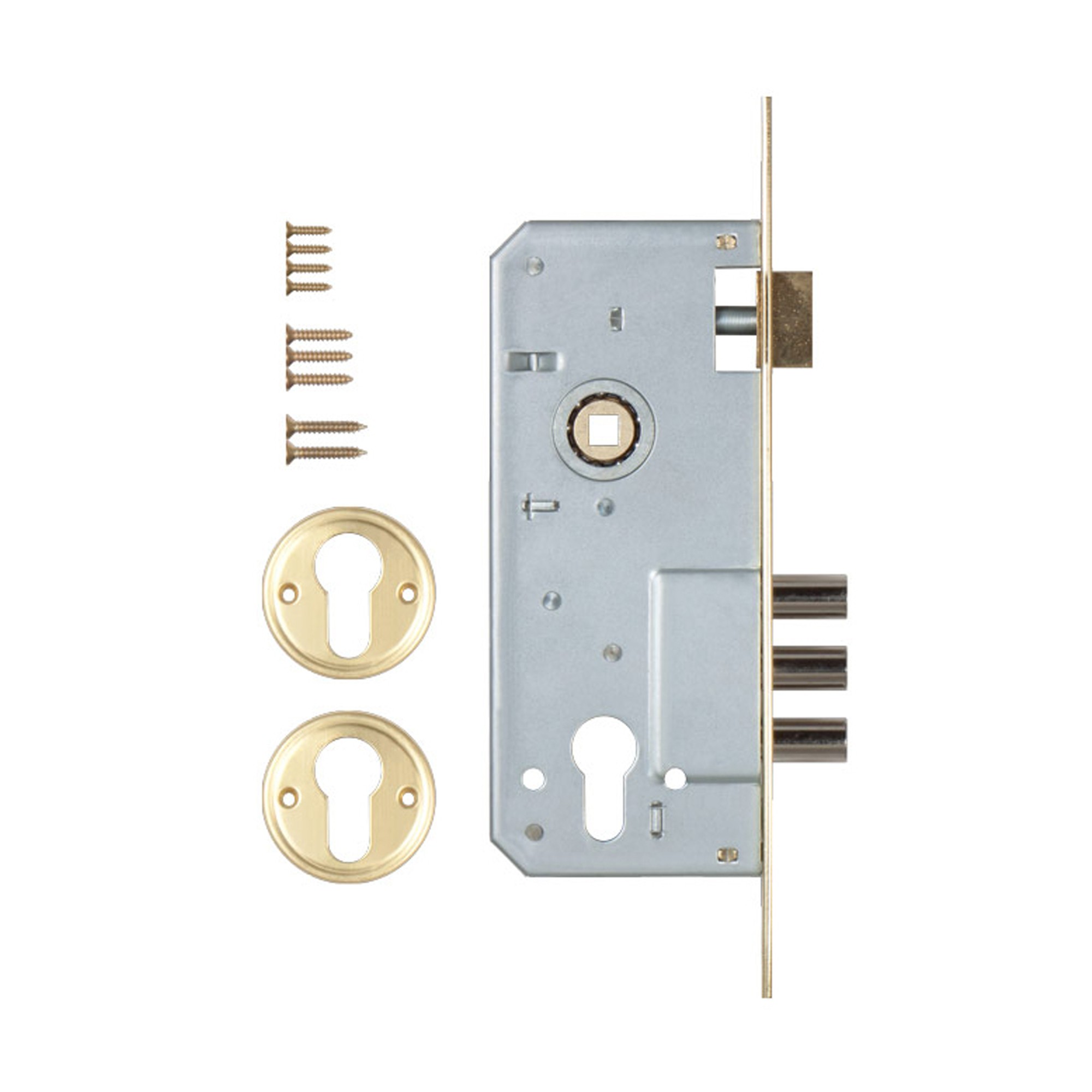 Корпус Kale kilit (Кале килит) врезного замка с защёлкой 152/3MR (45 mm) w/b (латунь) 