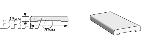 Наличник 2150*70*13 