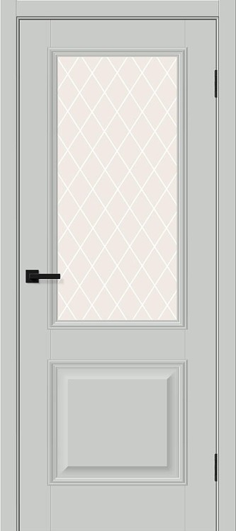 Классик-13 (ПО) White Сrystal | Grey Silk