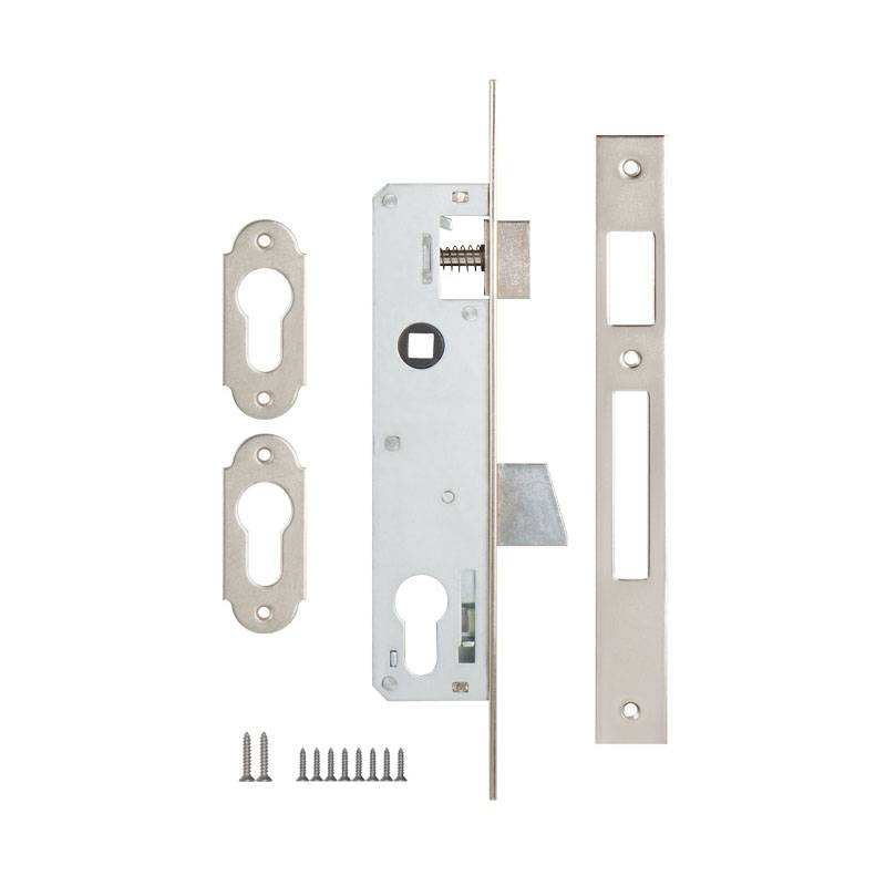 Корпус Kale kilit (Кале килит) узкопрофильного замка с защёлкой 253 (25 mm) w/b (никель) 
