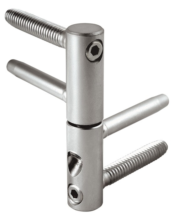 E01150.14.15 AGB (АГБ) Петля ввертная 3-D серия (бихром) (заменяет E01150.14.04) 