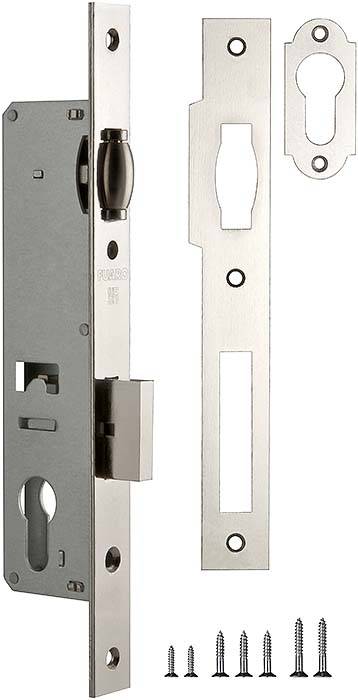 Корпус Fuaro (Фуаро) узкопрофильного замка с роликовой защелкой PROF155-30 (155-30) CP хром 