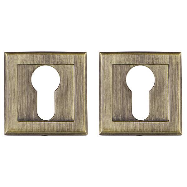 Накладка Punto (Пунто) под цилиндр ET.K.QL52 (ET QL) ABG-6 зелёная бронза 