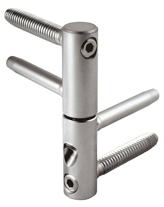 E01150.16.15 AGB (АГБ) (ex. E01150.16.04) Петля ввертная 3-D серия (бихром) 