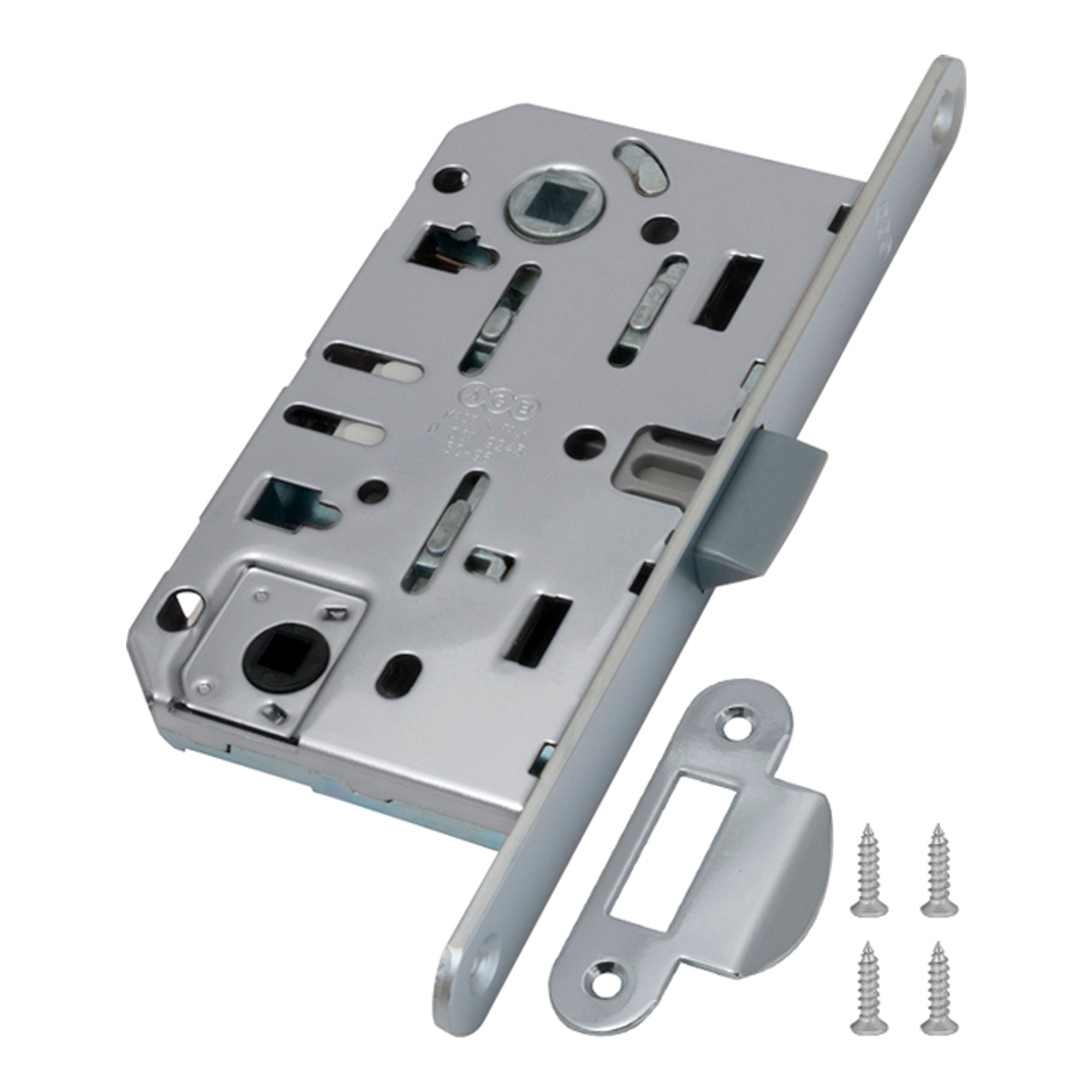 B01102.50.34.567 AGB (АГБ) Защелка врезная WC (матовый хром) MEDIANA EV. (инд.упак+B01000.13) 