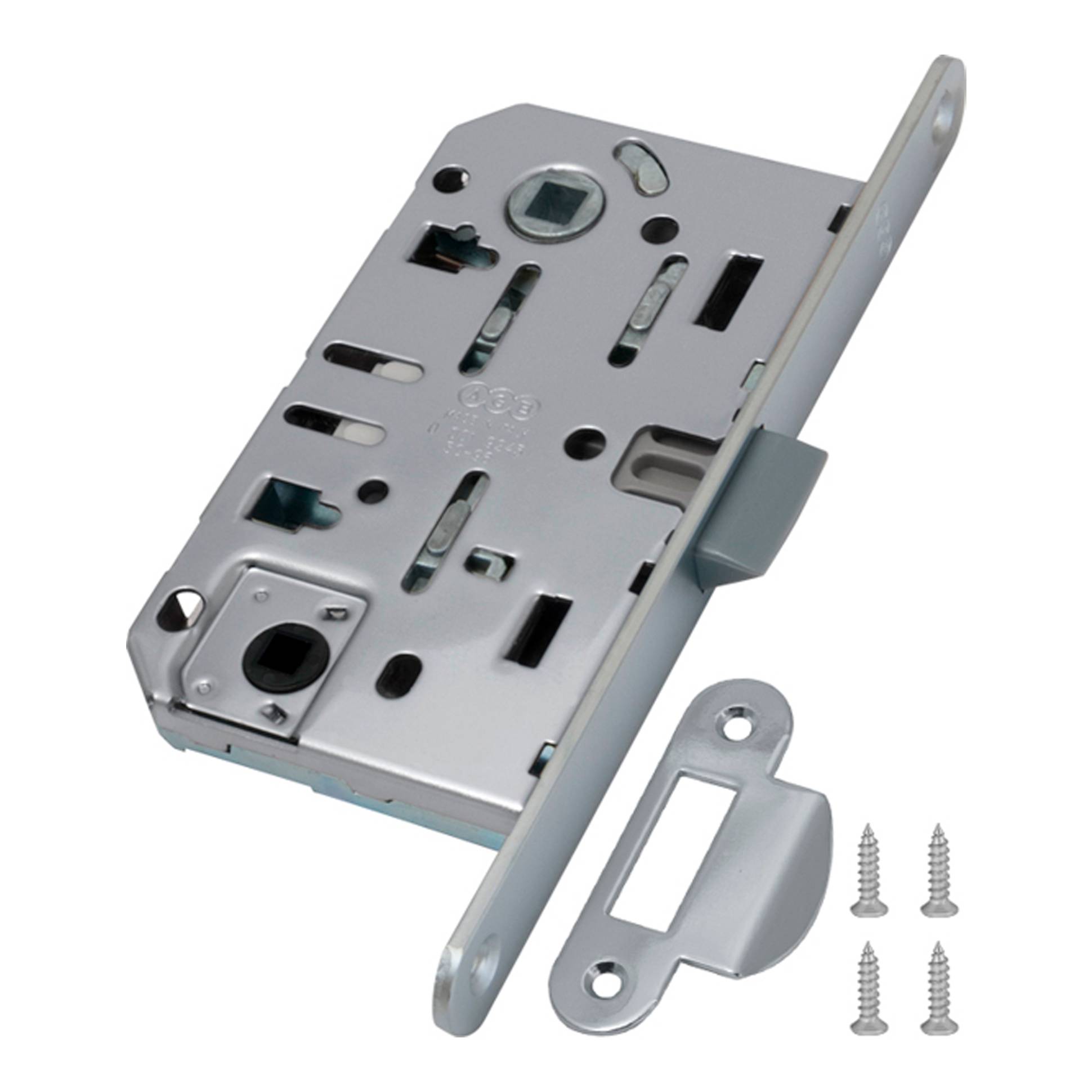 B01102.50.34.567 AGB (АГБ) Защелка врезная WC (матовый хром) MEDIANA EV. (инд.упак+B01000.13) 