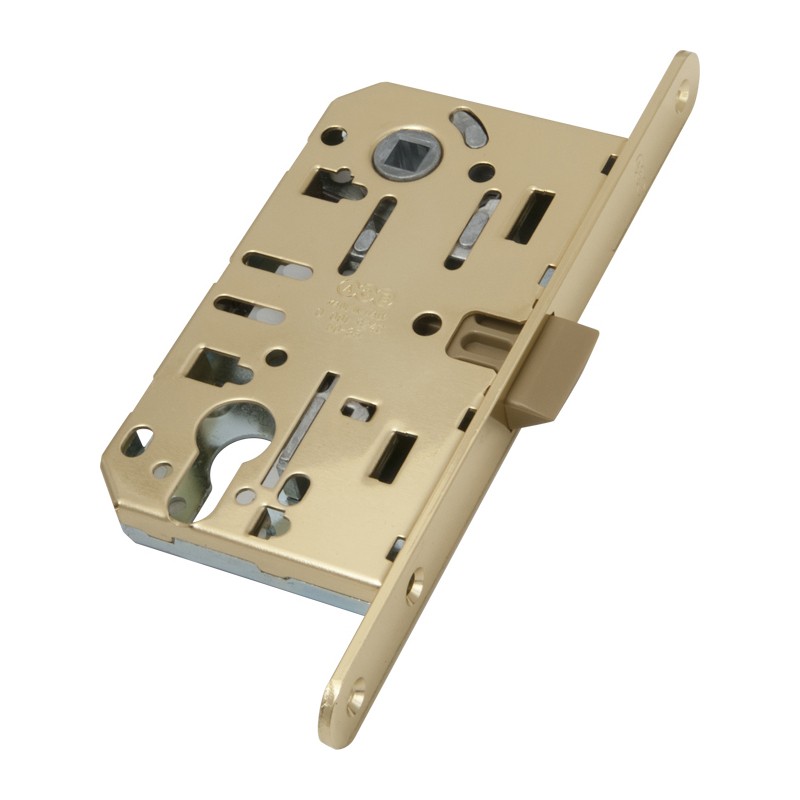 Корпус замка AGB (АГБ) под цилиндр MEDIANA EVOLUTION B01103.50.03.567 с отв. планкой B01000.13 (латунь) 