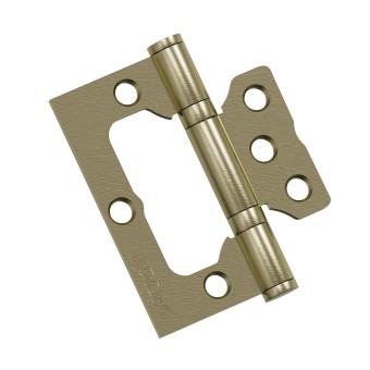 Петля без врезки стальная Bravo F-4-2BB 75*64*2,5 (универс.) AB Бронза