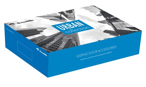 Ручка Armadillo (Армадилло) для раздвижных дверей SH.URB153.010 (SH010 URB) SN-3 матовый никель 