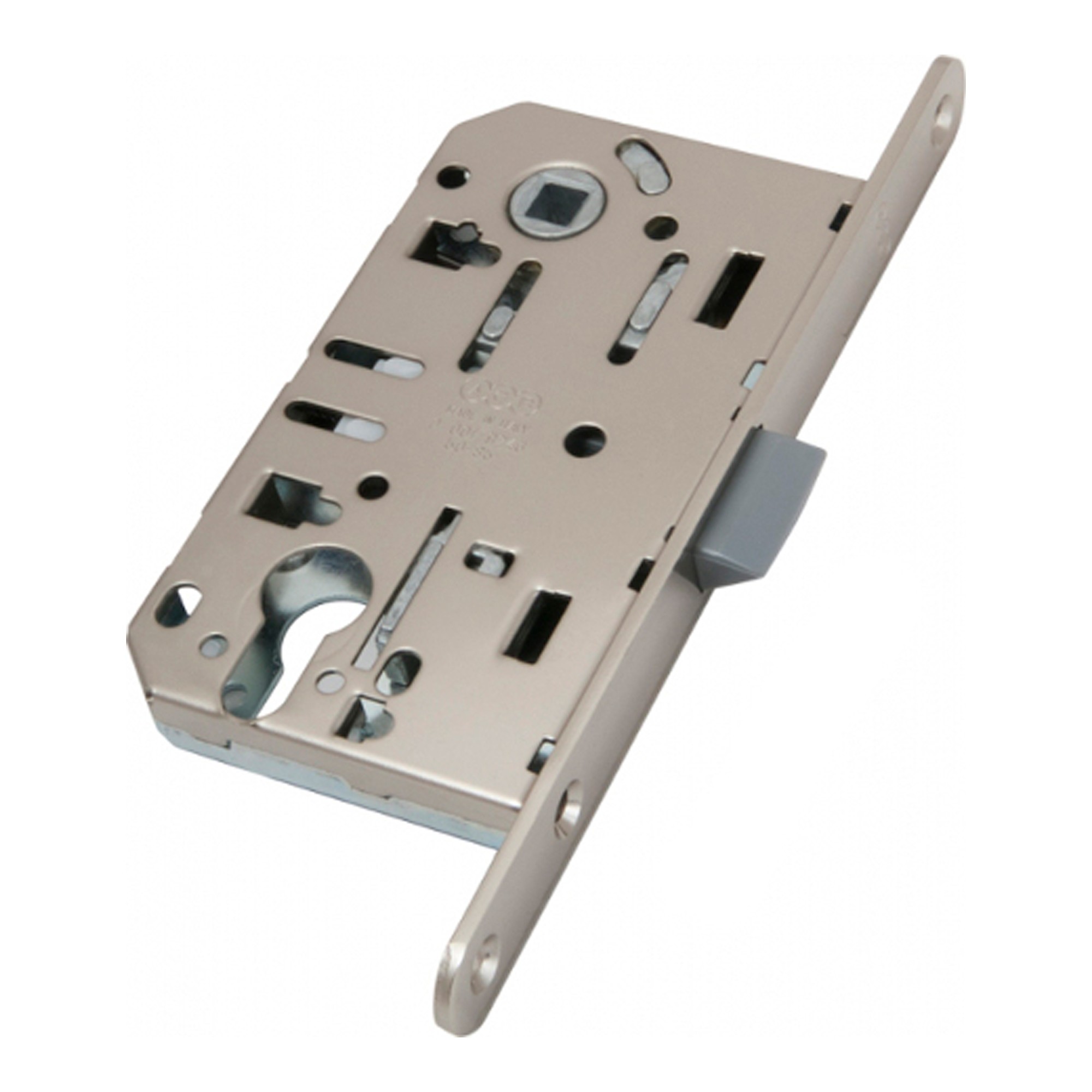 Корпус замка AGB (АГБ) под цил. MEDIANA EVOLUTION B01103.50.34.567 с отв. планкой B01000.13 (мат хром) 