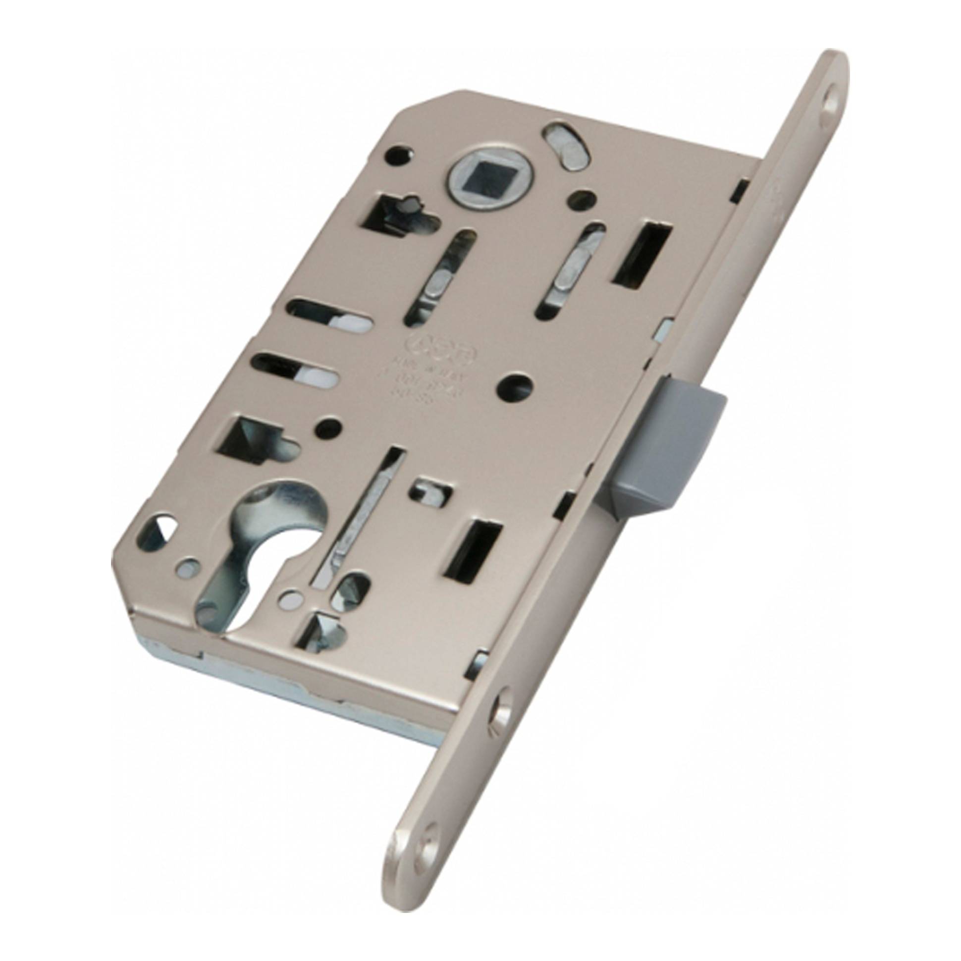 Корпус замка AGB (АГБ) под цил. MEDIANA EVOLUTION B01103.50.34.567 с отв. планкой B01000.13 (мат хром) 