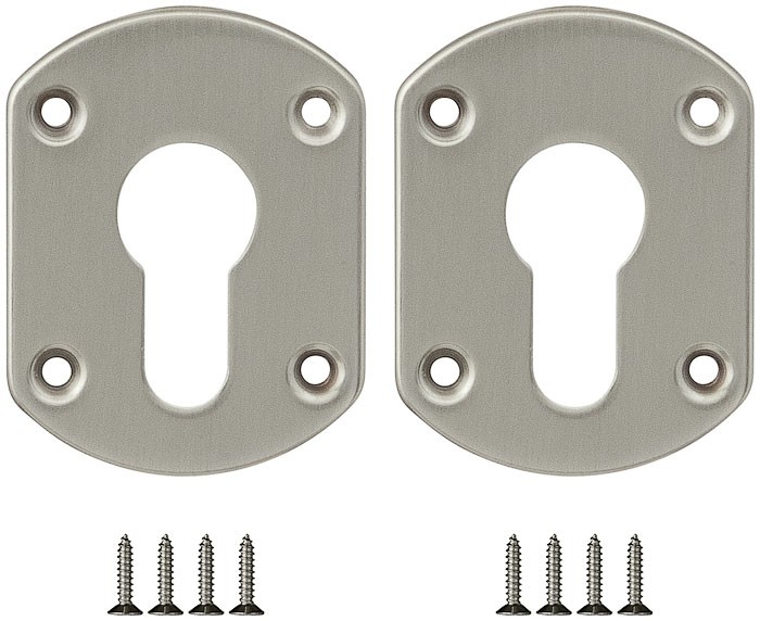 Накладка Fuaro (Фуаро) на цилиндр ESC.C+C/OV.set (ESC031) SN мат.никель (2шт.) 