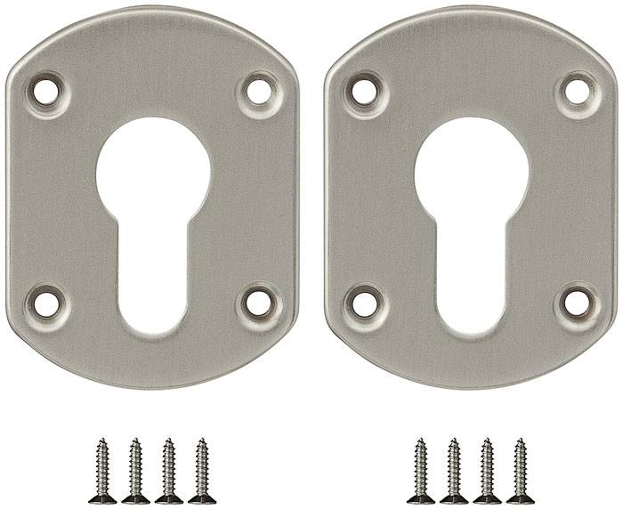 Накладка Fuaro (Фуаро) на цилиндр ESC.C+C/OV.set (ESC031) SN мат.никель (2шт.) 