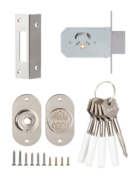 Замок Kale kilit (Кале килит) врезной крестообразный 156/F (45 mm), 5 кл. 