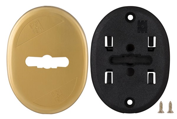 Накладка Mottura (Моттура) на сувальдный замок овальная со шторкой 95.324 (БРОНЗА), 1 шт 