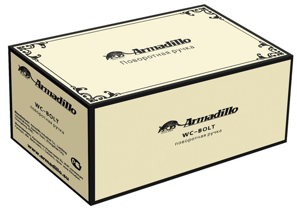 Ручка Armadillo (Армадилло) поворотная BK6.R.CL55 (BK6/CL) GOLD-24 золото 24К 