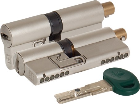 Цилиндровый механизм Mottura (Моттура) под вертушку C31F363601C5 (72 мм/31+10+31), МАТ.НИКЕЛЬ 