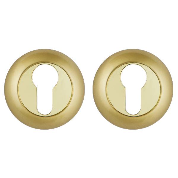 Накладка Punto (Пунто) под цилиндр ET.R.TL54 (ET TL) SG/GP-4 матовое золото/золото 