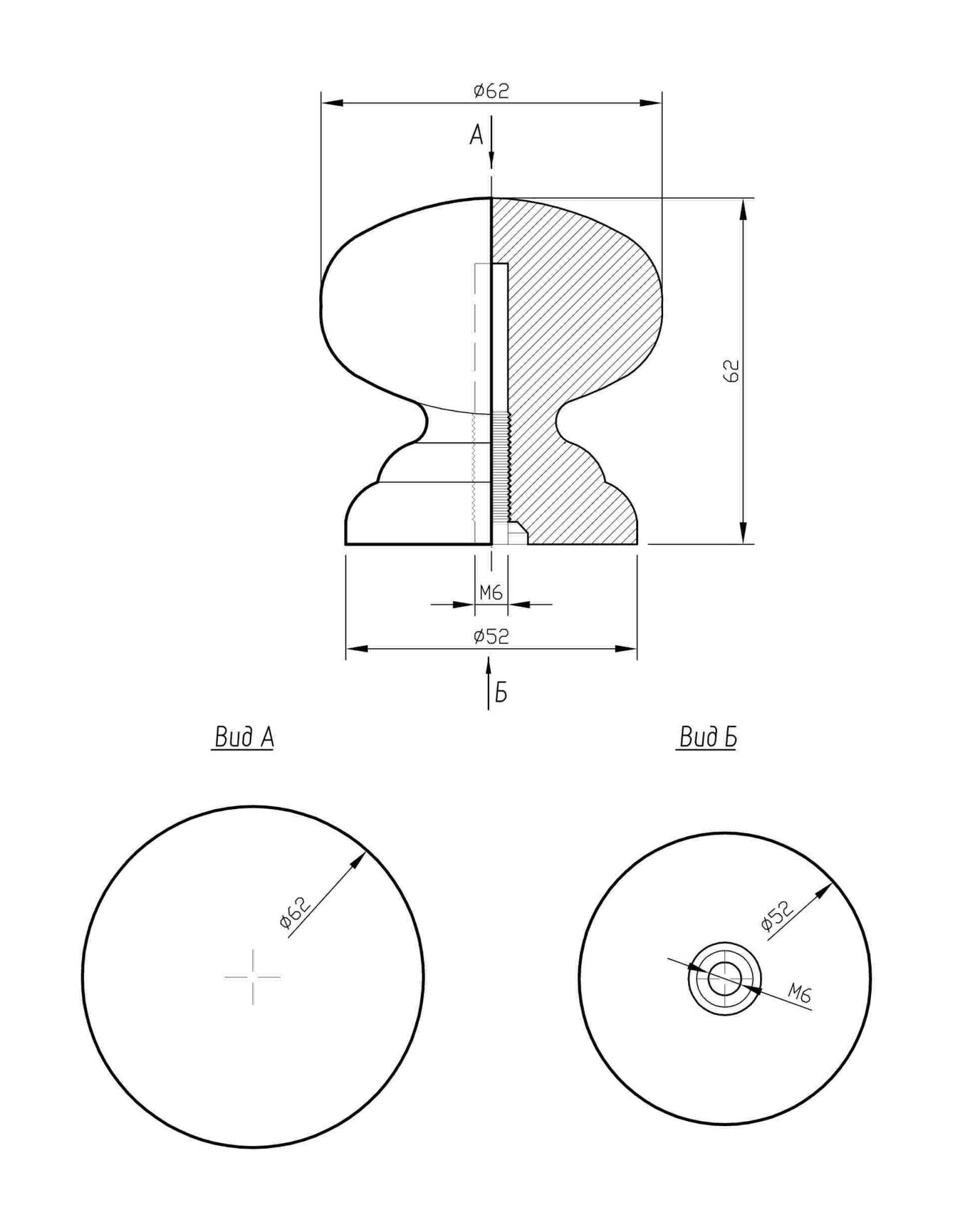 Ручка-кнопка veles (ВЕЛЕС) Орегон 