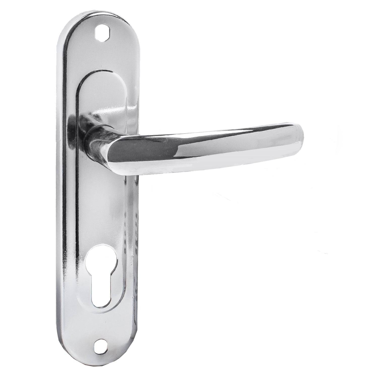 Ручка дверная Zenit (Зенит) на планке РФ1-70.02 хром 