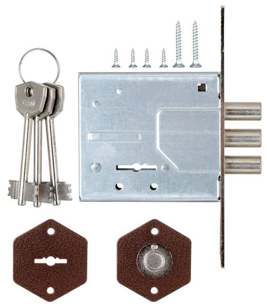 Замок Sam (Сам) врезной сувальдный ЗВ8-6/13 (без отв. планки), 3 кл. /73100/ 