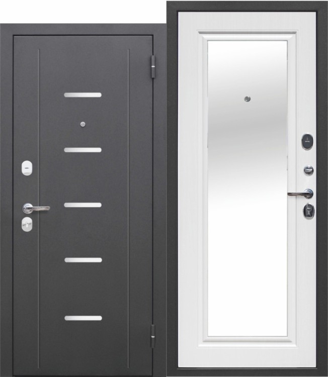 7,5 см Гарда Серебро Зеркало Белый ясень 