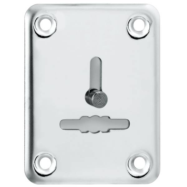 Декоративная Punto (Пунто) накладка ESC081/1-SS (нержавейка) на сув. замок со шторкой (1 шт.) тех.упак. 