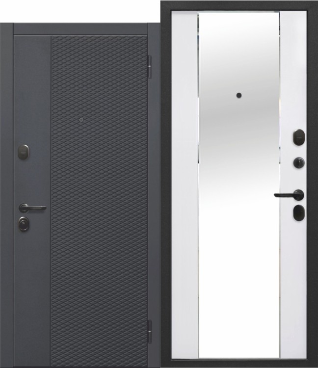 ФЛОРИДА ЗЕРКАЛО МДФ/МДФ Эмалит Белый