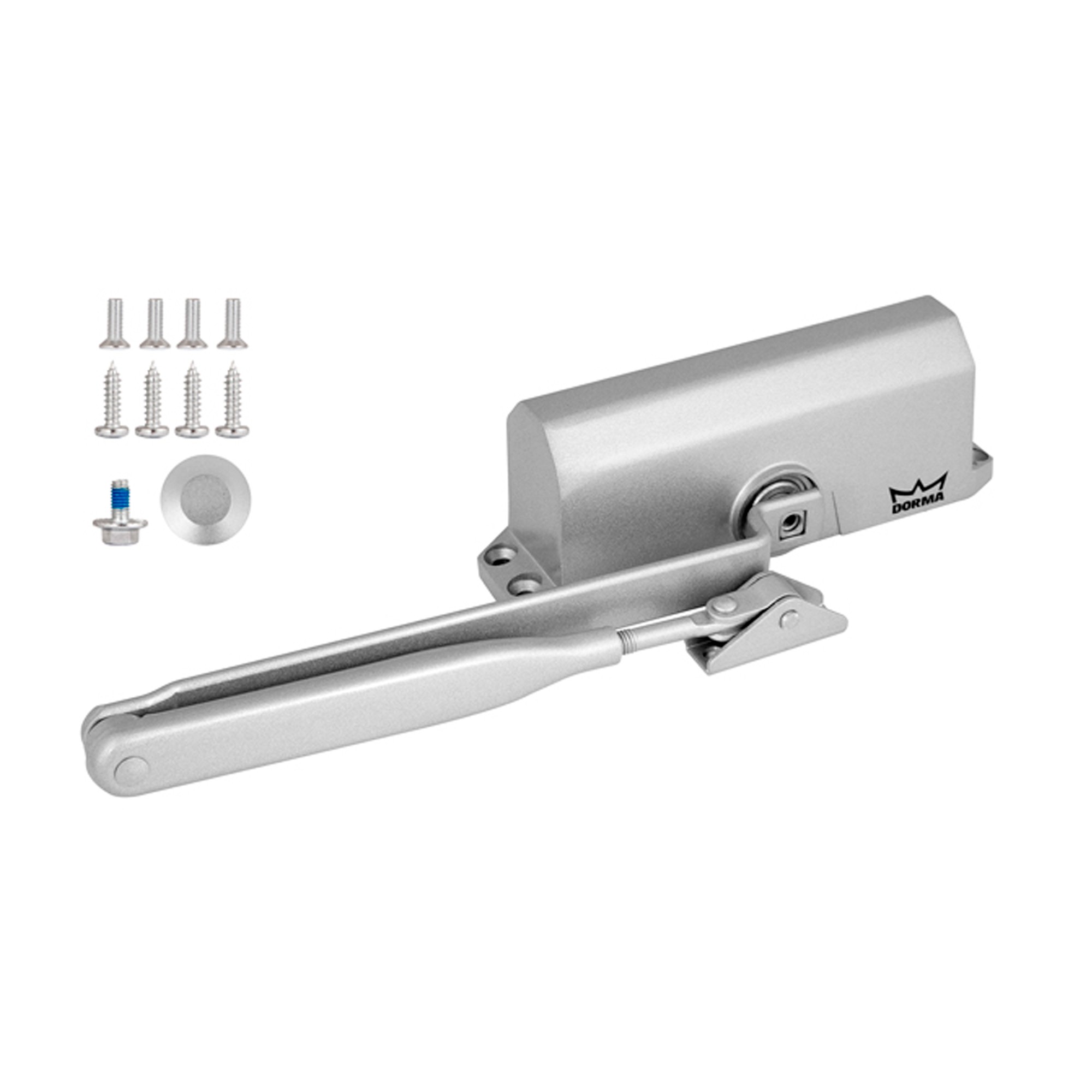 Доводчик Dorma (Дорма) дверной TS 77 EN3, с рычажной тягой, серый 