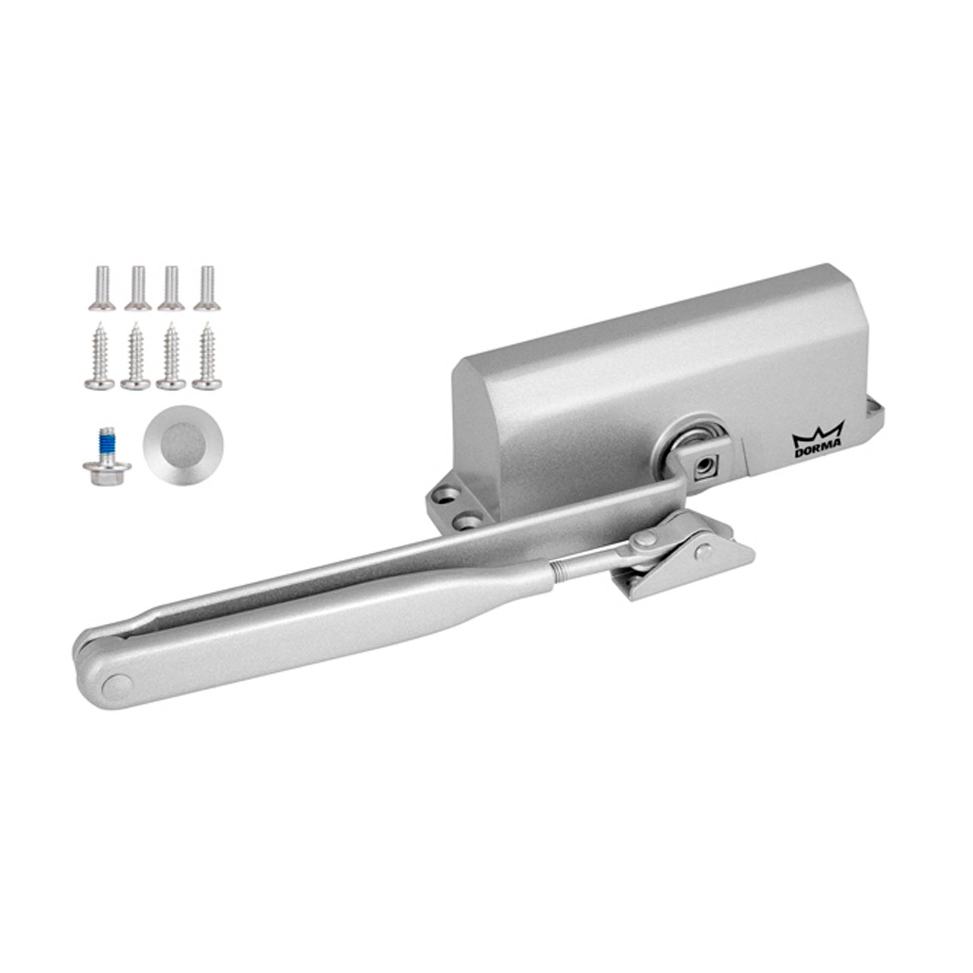 Доводчик Dorma (Дорма) дверной TS 77 EN3, с рычажной тягой, серый 