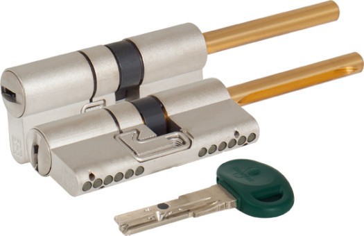 Цилиндровый механизм Mottura (Моттура) под вертушку (дл. шток) C31P313101C5 (62 мм/26+10+26), МАТ.НИКЕЛЬ 