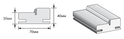 Коробка Телескоп ЛВЛ/МДФ 2070*70*40 (у,п) 