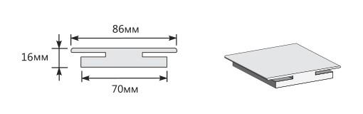 Соединительный элемент 2050*86*16 