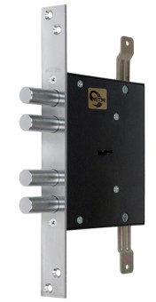 Замок Mettem (Меттэм) врезной сувальдный ЗВ8 141.1.0 с тягами (ЗВСП-2Т-1) L-16, 5 кл. 