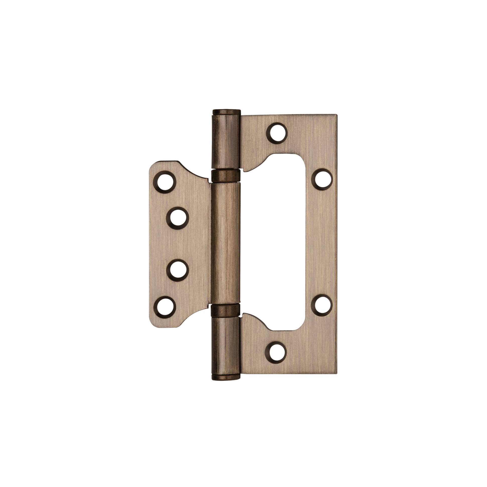 Петля Ajax (Аякс) универсальная без врезки IN4000W AB (100/P-2B 100x2,3) бронза 