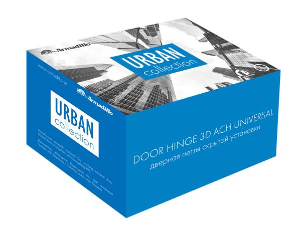 Петля Armadillo (Армадилло) скрытой установки U3D6000 SN (11160UN3D) мат. никель 