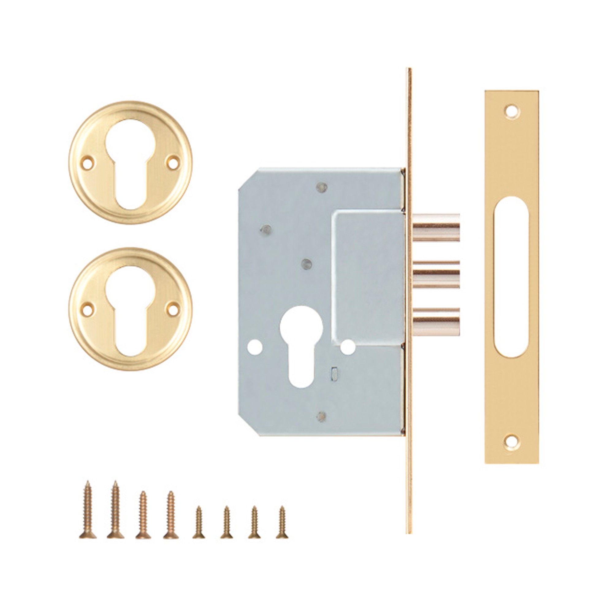 Корпус Kale kilit (Кале килит) врезного замка 189/3M (45 mm) w/b (латунь) 