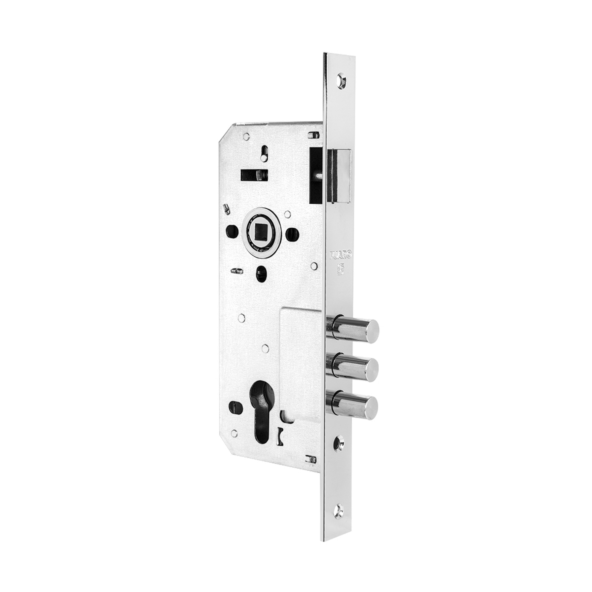 Корпус Fuaro (Фуаро) врезного замка с защёлкой DD900/C-45.85.3MR (900 3MR/CP W/B) CP хром 