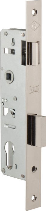 Корпус Kale kilit (Кале килит) узкопрофильного замка с защёлкой 153 (25 mm) w/b (никель) 