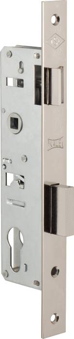 Корпус Kale kilit (Кале килит) узкопрофильного замка с защёлкой 153 (25 mm) w/b (никель) 