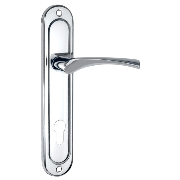 Ручка Punto (Пунто) на планке HANDLE90.CRONA.18-85 (P90 8518 CRONA) СP хром 