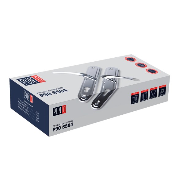 Ручка Punto (Пунто) на планке HANDLE90.CRONA.18-85 (P90 8518 CRONA) СP хром 