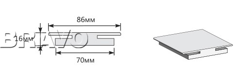 Соединительный элемент 2070*86*8 